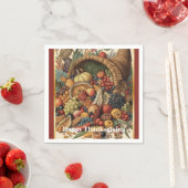 Happy Thanksgiving Cornucopia Napkins Serviette (Beispiel)