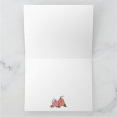 Happy Thanksgiving Crow and Pumpkins Karte (Innenseite)