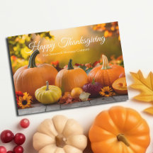 Happy Thanksgiving Custom Company Autumn Pumpkins