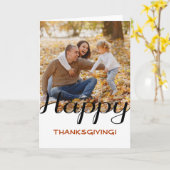 Happy Thanksgiving Custom Foto Card Karte (Gelbe Blume)