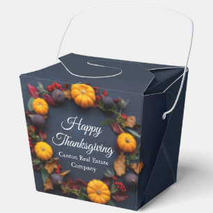 Happy Thanksgiving Custom Pumpkin Wreath Modern Geschenkschachtel