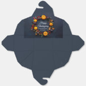 Happy Thanksgiving Custom Pumpkin Wreath Modern Geschenkschachtel (Ungefaltet)