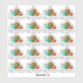 Happy Thanksgiving Cute Glitter Pumpkins Business Aufkleber (Blatt)