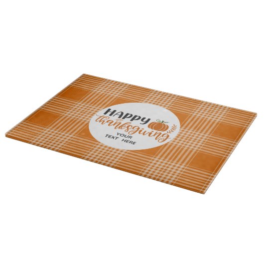 Happy Thanksgiving Cutting Board Schneidebrett (Ecke)