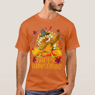 Happy Thanksgiving Dabbing Türkei Tag Männer Fraue T-Shirt