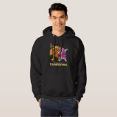 Happy Thanksgiving Dabbing Unicorn Türkei Funny Ki Hoodie (Vorne ganz)
