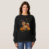 Happy Thanksgiving Dachshund Turkey Costume Sweatshirt (Vorne ganz)