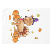 Happy Thanksgiving Dachshund Turkey Costume T  Fun Tischdecke (Vorderseite (Horizontal))