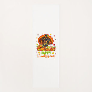 Happy Thanksgiving Dackel Hund Türkei Hund Lover Yogamatte