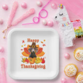 Happy Thanksgiving Dackel Hundebesitzer Pet Lover Pappteller (Party)