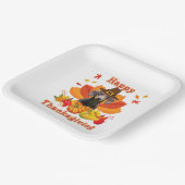 Happy Thanksgiving Dackel Hundebesitzer Pet Lover Pappteller (Gewinkelt)