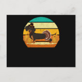 Happy Thanksgiving Dackel Putenfest Herbstspass Postkarte (Vorderseite)