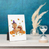 Happy Thanksgiving Dackel Türkei Kostüm T Spaß Fotoplatte (Seite)