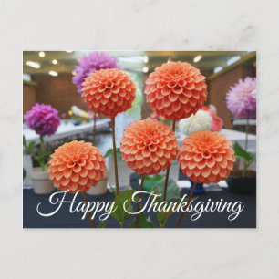 Happy Thanksgiving Dahlia Rose Toscano #1 Postkart Postkarte