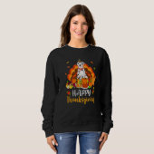 Happy Thanksgiving Dalmatian Dog Turkey Pet Sweatshirt (Vorne ganz)