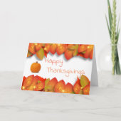 Happy Thanksgiving Dankeskarte (Vorderseite)