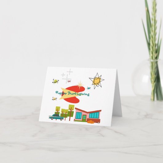 Happy Thanksgiving Dankeskarte (Vorderseite)