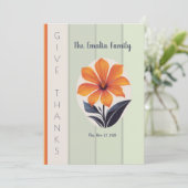 Happy Thanksgiving Dankeskarte (Stehend Vorderseite)