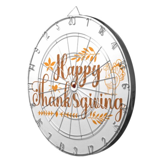 Happy Thanksgiving Dartscheibe (Vorderseite rechts)
