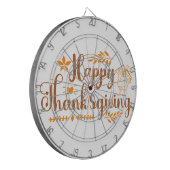 Happy Thanksgiving Dartscheibe (Vorderseite Links)