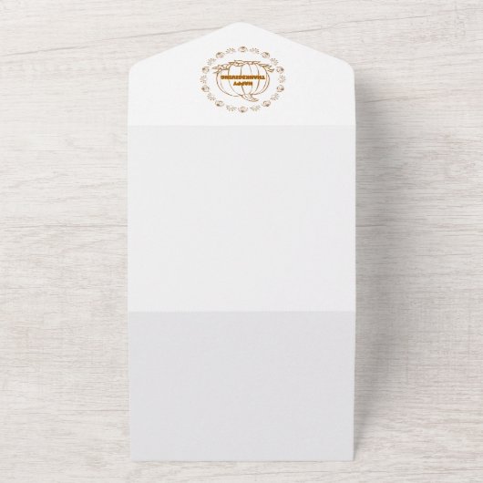 Happy Thanksgiving Day All In One Einladung (Außenbereich)