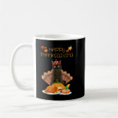Happy Thanksgiving Day Burmese Cat Geschenk Funny Kaffeetasse (Links)