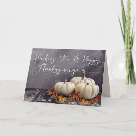 Happy Thanksgiving Day Card Feiertagskarte (Vorderseite)