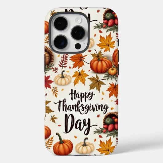 Happy Thanksgiving Day Case-Mate iPhone 16 Pro Pho Hülle (Rückseite)