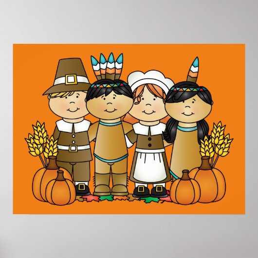 Happy Thanksgiving Day Children Poster (Vorne)