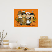 Happy Thanksgiving Day Children Poster (Küche)