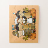 Happy Thanksgiving Day Children Puzzle (Vertikal)