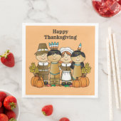 Happy Thanksgiving Day Children Serviette (Beispiel)