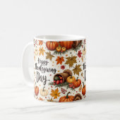 Happy Thanksgiving Day Classic Tasse (Vorderseite Links)
