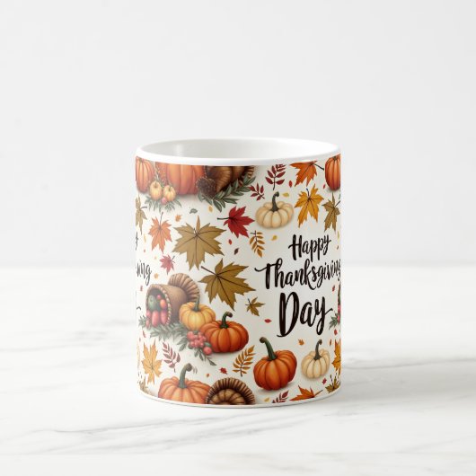 Happy Thanksgiving Day Classic Tasse (Mittel)