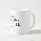 Happy Thanksgiving Day Design Jumbo-Tasse (Vorderseite Rechts)