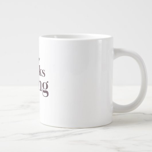 Happy Thanksgiving Day Design Jumbo-Tasse (Rechts)