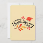 Happy Thanksgiving Day Einladung (Vorderseite)