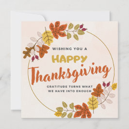 Happy Thanksgiving Day Feiertagskarte