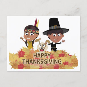 Happy Thanksgiving Day Feiertagspostkarte