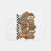 Happy Thanksgiving Day Fleecedecke (Vorderseite (Horizontal))