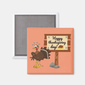 Happy Thanksgiving Day Funny Magnet (Vorderseite/Rückseite)