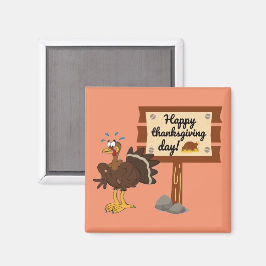 Happy Thanksgiving Day Funny Magnet (Vorderseite/Rückseite)