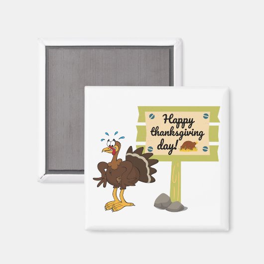 Happy Thanksgiving Day Funny Magnet (Vorderseite/Rückseite)