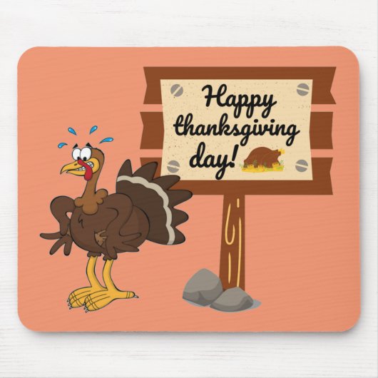 Happy Thanksgiving Day Funny Mousepad (Vorne)