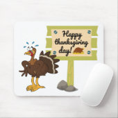 Happy Thanksgiving Day Funny Mousepad (Mit Mouse)