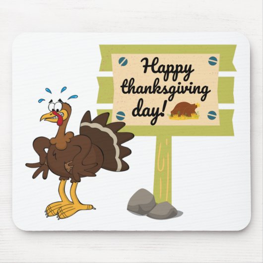 Happy Thanksgiving Day Funny Mousepad (Vorne)