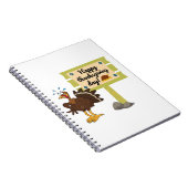 Happy Thanksgiving Day Funny Notizblock (Rechte Seite)