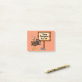 Happy Thanksgiving Day Funny Post-it Klebezettel (Auf Schreibtisch)