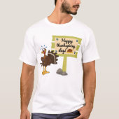 Happy Thanksgiving Day Funny T-Shirt (Vorderseite)