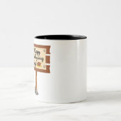 Happy Thanksgiving Day Funny Zweifarbige Tasse (Mittel)
